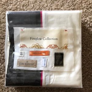 Anthropologie Fireglow Collection bedskirt